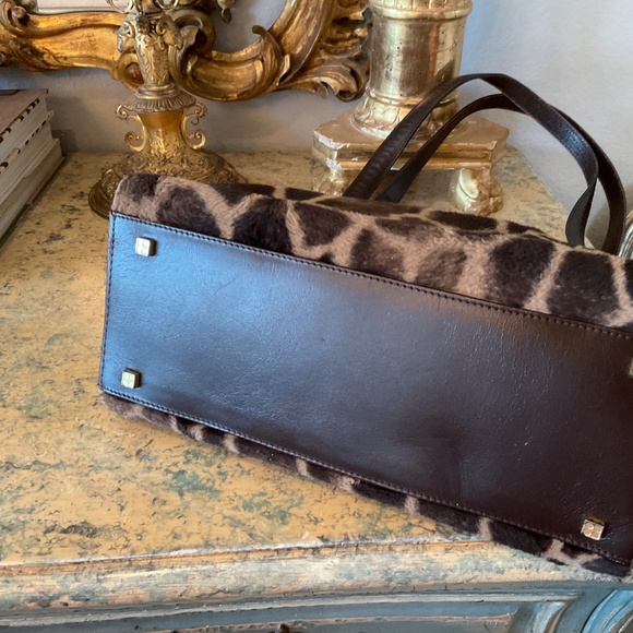 Faux giraffe print “fur” vintage Kate Spade bag - Picture 5 of 5